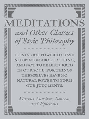 cover image of Meditations and Other Classics of Stoic Philosophy